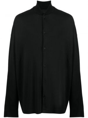 Βαμβακερό πουκάμισο Transit μαύρο