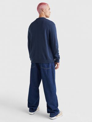 Pulover Tommy Jeans albastru
