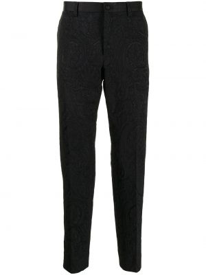 Pantalones de tejido jacquard Dolce & Gabbana negro