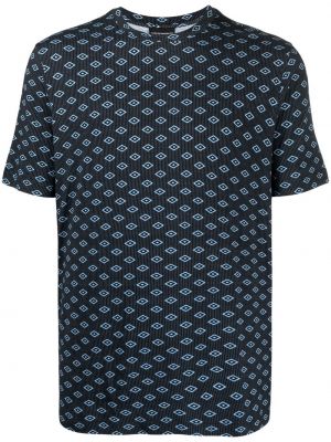 Camiseta con estampado geométrico Emporio Armani azul