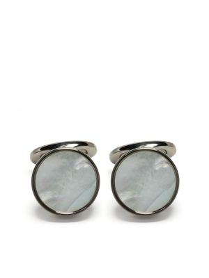 Manšetni gumbi z perlami Giorgio Armani srebrna