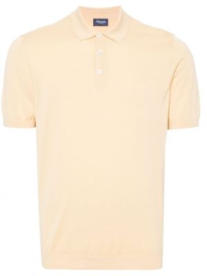 Плетена поло тениска Drumohr оранжево