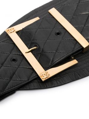 Cinturón acolchado con estampado de rombos Chanel Pre-owned