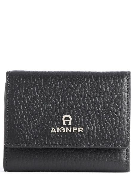 Кожаный кошелек Aigner черный