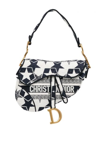 Stern umhängetasche mit stickerei Christian Dior Pre-owned blau