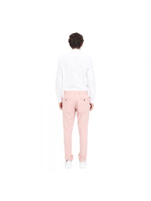 Pantalones con botones con bolsillos Selected Homme rosa