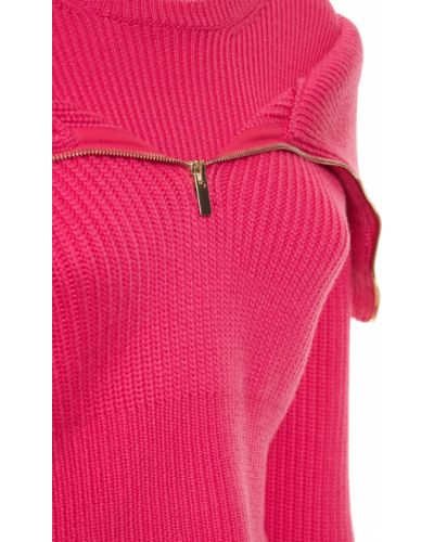 Вълнен пуловер Jacquemus розово