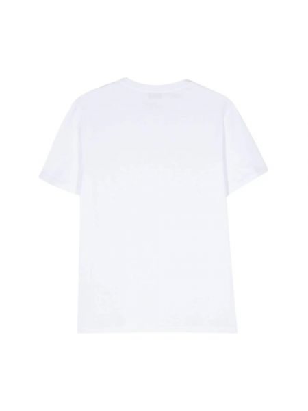 Camiseta con bordado de cuello redondo Dondup blanco