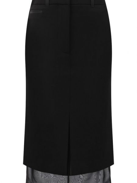 Шерстяная юбка Tom Ford черная