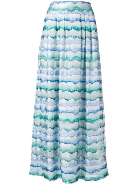 Falda con estampado Emporio Armani azul