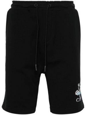 Shorts mit stickerei aus baumwoll Iceberg schwarz