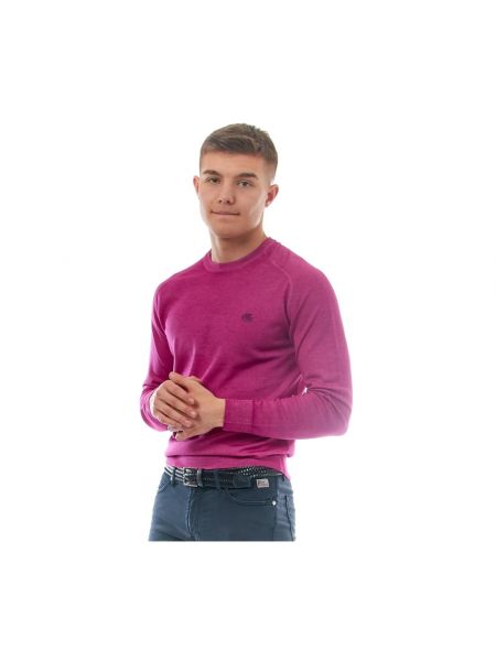 Jersey de lana de tela jersey de cuello redondo Etro violeta