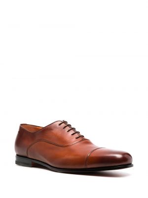 Zapatos oxford de cuero Santoni marrón