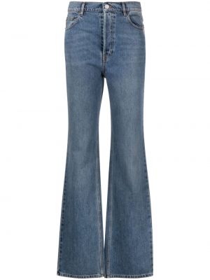 Bootcut džínsy s vysokým pásom Balenciaga Pre-owned modrá