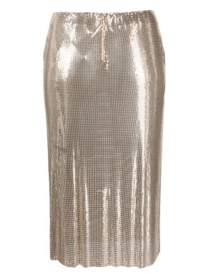 Midi sukně s flitry Sportmax zlaté
