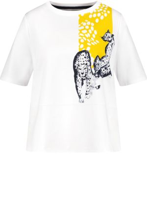 Viskózové bavlnené priliehavé tričko Samoon