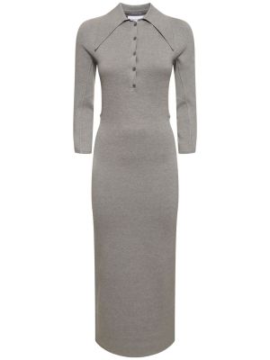 Pamučna svilena midi haljina 16arlington siva