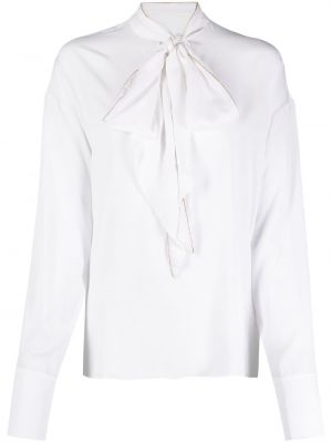 Camicia con fiocco Genny bianco