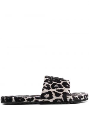 Nizki čevlji s potiskom z leopardjim vzorcem Tom Ford črna