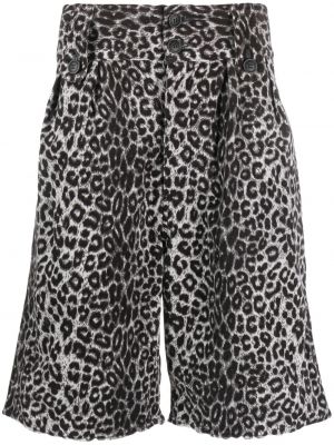 Bermuda kratke hlače s potiskom z leopardjim vzorcem Visvim