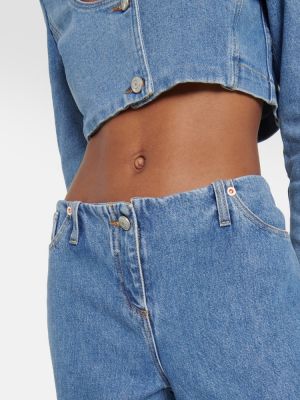 Low waist jeans ausgestellt Magda Butrym blau