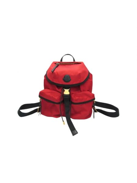 Plecak bawełniany Moncler Pre-owned czerwony