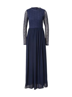 Βραδινό φόρεμα με χάντρες με δαντέλα Lace & Beads μπλε