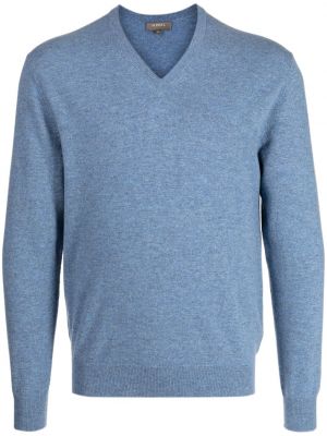 Кашмирен пуловер N.peal синьо