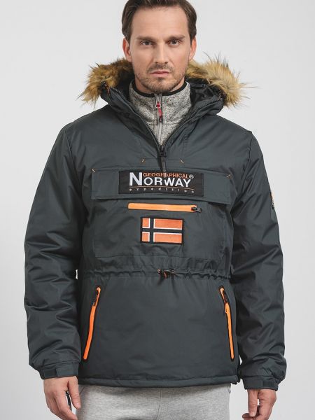 Куртка с капюшоном Geographical Norway зеленая