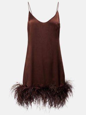 Mini vestido Oséree marrón