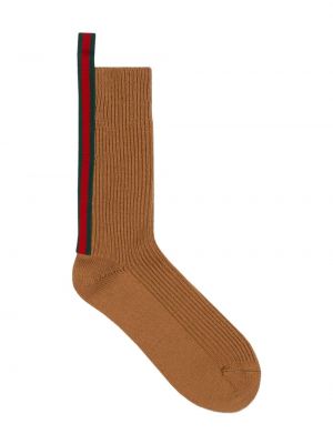 Pruhované vlněné ponožky Gucci