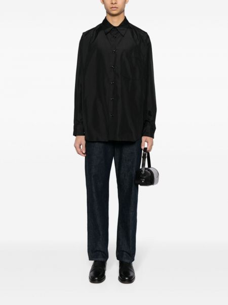 Šilkinė marškiniai Lemaire juoda