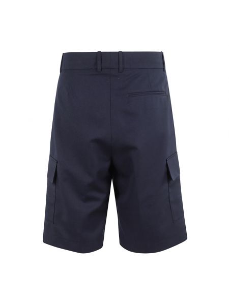 Pantalones cortos cargo de lana Drôle De Monsieur azul