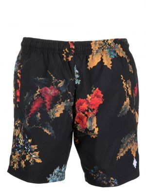 Kratke hlače s printom s apstraktnim uzorkom Marcelo Burlon County Of Milan crna