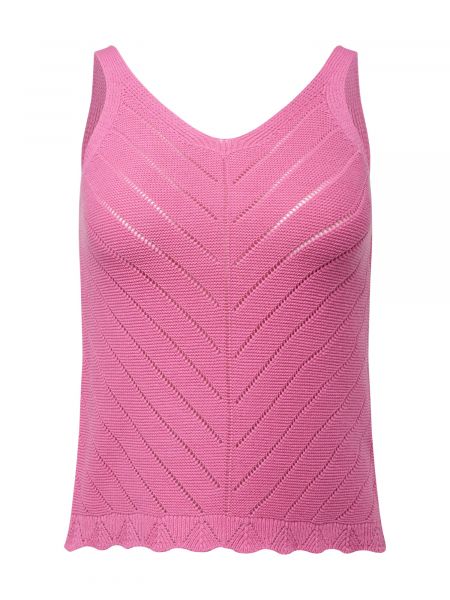 Top in maglia Only Carmakoma rosa
