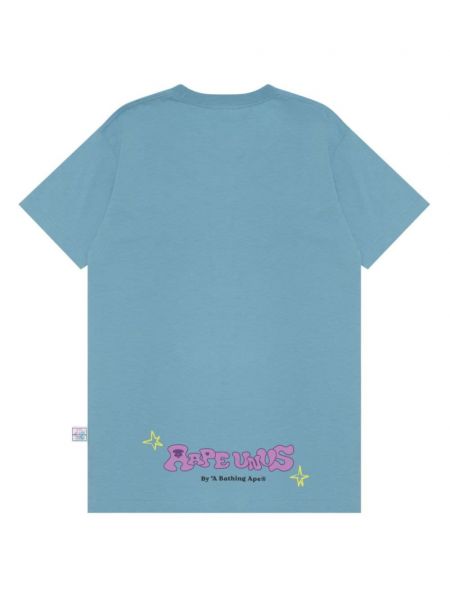 Kokvilnas t-krekls ar apdruku Aape By *a Bathing Ape® zils