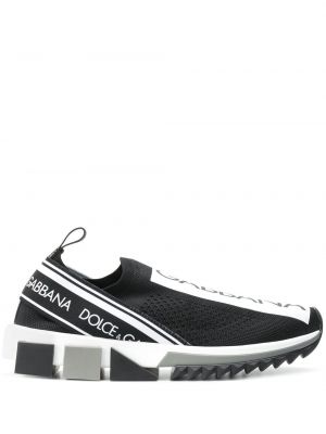 Slip-on маратонки Dolce & Gabbana черно