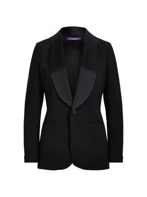 Шелковая шерстяная куртка Ralph Lauren Collection черная