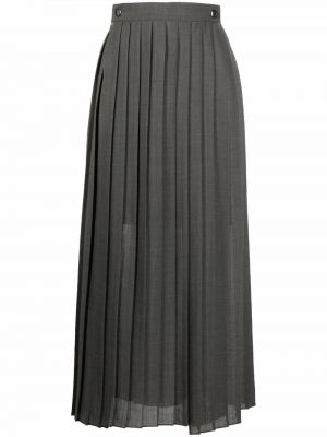 Falda de cintura alta Brunello Cucinelli gris