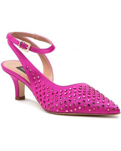 Sandale slingback Pinko roz