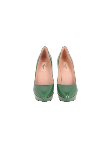 Calzado de cuero retro Valentino Vintage verde
