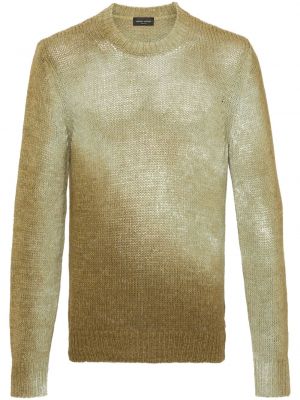 Džemper s okruglim izrezom Roberto Collina zelena