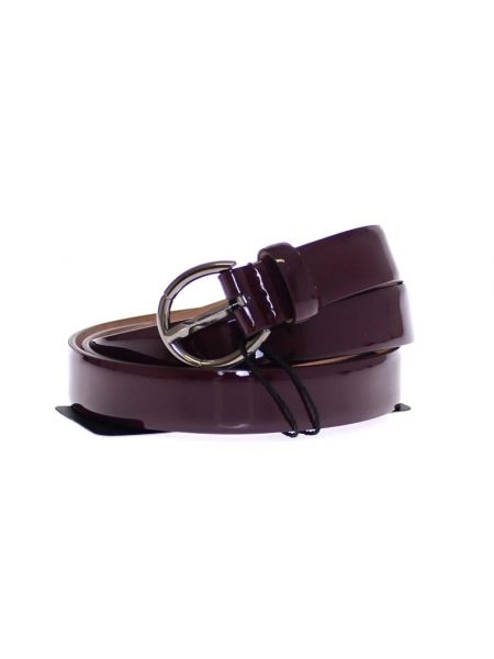 Cinturón de cuero Dolce & Gabbana violeta