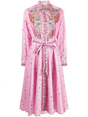 Paisley trykt dress Kenzo rosa