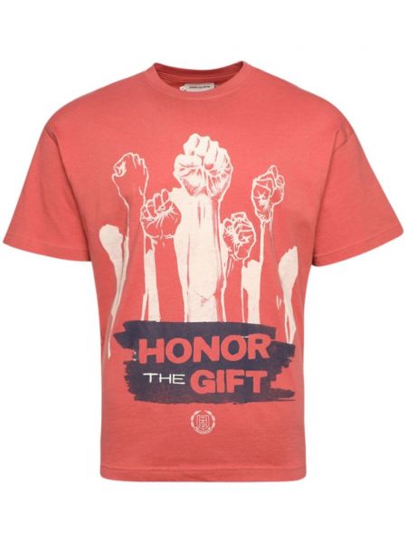 T-shirt aus baumwoll Honor The Gift