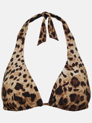 Bikini cu imagine cu model leopard Dolce&gabbana