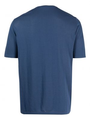 T-shirt aus baumwoll Roberto Collina blau
