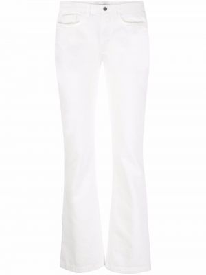 Pantaloni slim fit Alberta Ferretti bianco