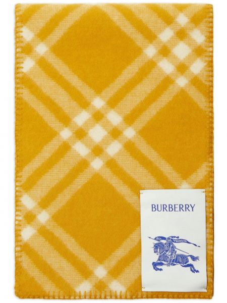 Двустранен кариран вълнен шал Burberry