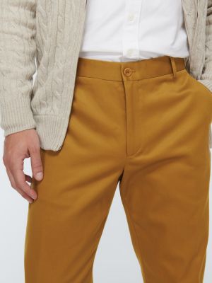 Pantaloni chino di cotone Loro Piana marrone